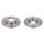 2 brake discs front axle full Ø 247 mm 10 mm FTE for e.g. CITROËN SAXO