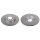 2 brake discs rear axle full Ø 300 mm 12 mm FTE for e.g. AUDI A4