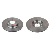2 brake discs rear axle full Ø 290 mm 12 mm FTE...