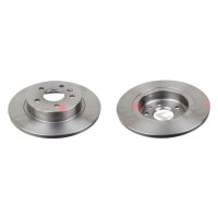 2 brake discs rear axle full Ø 268 mm 12 mm FTE...