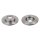 2 brake discs rear axle full Ø 268 mm 12 mm FTE for e.g. OPEL ASTRA