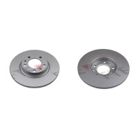 2 brake discs rear axle full Ø 268 mm 12 mm FTE...