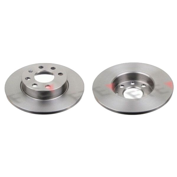 2 brake discs front axle full Ø 240 mm 11 mm FTE for e.g. OPEL CORSA