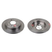 2 brake discs rear axle full Ø 259 mm 10 mm FTE...