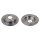 2 brake discs rear axle full Ø 259 mm 10 mm FTE for e.g. MINI MINI