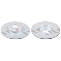 2 brake discs rear axle full Ø 276 mm 10 mm FTE...