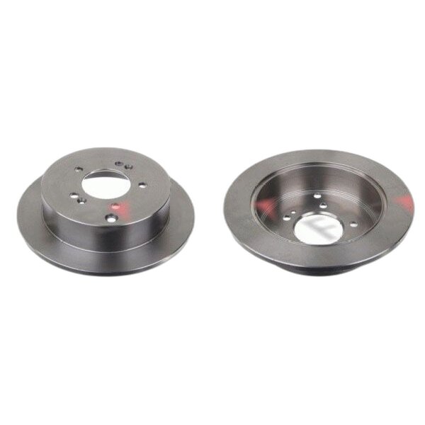 2 brake discs rear axle full Ø 284 mm 10 mm FTE for e.g. HYUNDAI ix35