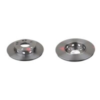 2 brake discs front axle full Ø 262 mm 11 mm FTE...