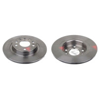 2 brake discs rear axle full Ø 278 mm 12 mm FTE...