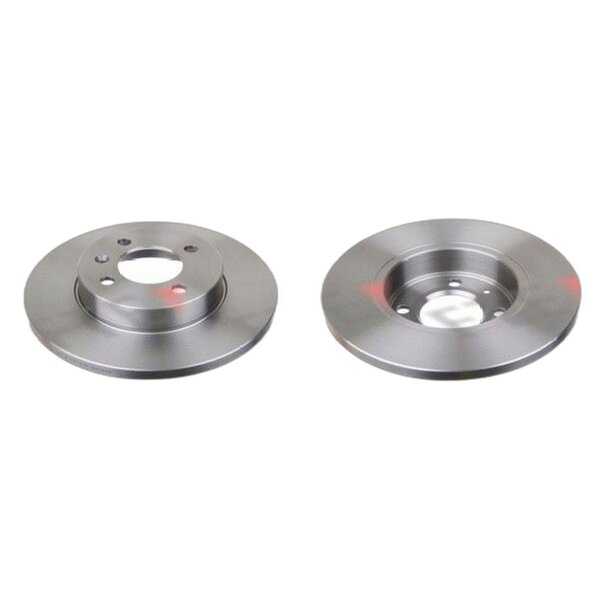 2 brake discs front axle full Ø 256 mm 13 mm FTE for e.g. VW GOLF