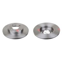 2 brake discs front axle full Ø 256 mm 13 mm FTE...