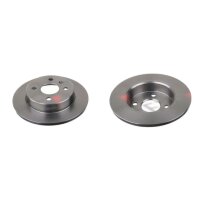 2 brake discs rear axle full Ø 240 mm 10 mm FTE...