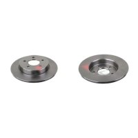 2 brake discs rear axle full Ø 265 mm 11 mm FTE...