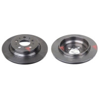 2 brake discs rear axle full Ø 288 mm 12 mm FTE...