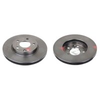 2 brake discs front axle ventilated Ø 276 mm 22 mm...