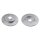 2 brake discs front axle full Ø 280 mm 9.7 mm FTE for e.g. SMART FORTWO