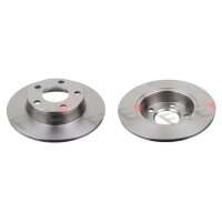 2 brake discs rear axle full Ø 255 mm 10 mm FTE...