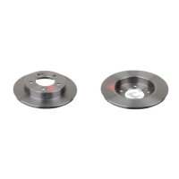 2 brake discs rear axle full Ø 258 mm 10 mm FTE...