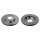 2 brake discs front axle ventilated Ø 260 mm 22 mm FTE for MB A-CLASS