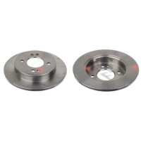 2 brake discs rear axle full Ø 234 mm 10 mm FTE...