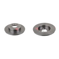 2 brake discs rear axle full Ø 278 mm 10 mm FTE...