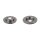 2 brake discs rear axle full Ø 271 mm 11 mm FTE for e.g. FORD FOCUS