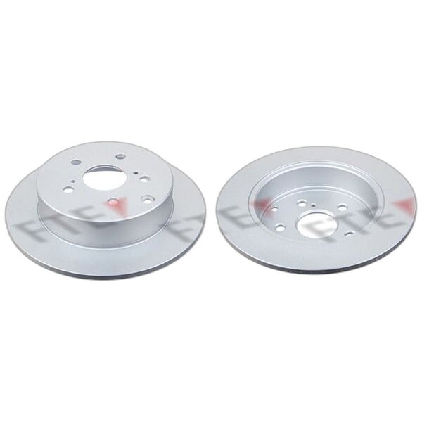 2 brake discs rear axle full Ø 290 mm 10 mm FTE for TOYOTA COROLLA