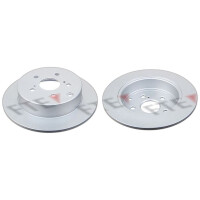 2 brake discs rear axle full Ø 290 mm 10 mm FTE...