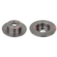 2 brake discs rear axle full Ø 271 mm 10 mm FTE...
