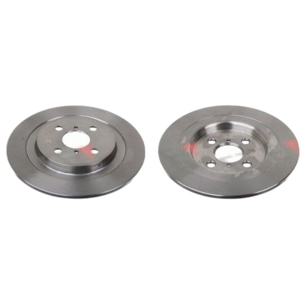 2 brake discs rear axle full Ø 278 mm 9 mm FTE for e.g. TOYOTA YARIS
