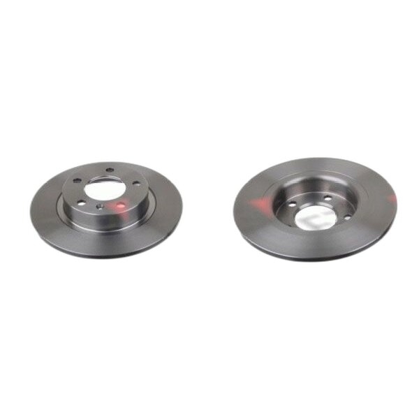2 brake discs rear axle full Ø 264 mm 10 mm FTE for e.g. OPEL CORSA