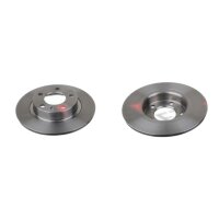 2 brake discs rear axle full Ø 264 mm 10 mm FTE...