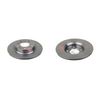 2 brake discs rear axle full Ø 280 mm 10 mm FTE...