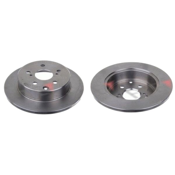 2 brake discs rear axle full Ø 281 mm 12 mm FTE for e.g. TOYOTA RAV