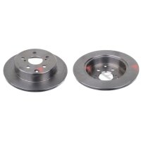 2 brake discs rear axle full Ø 281 mm 12 mm FTE...