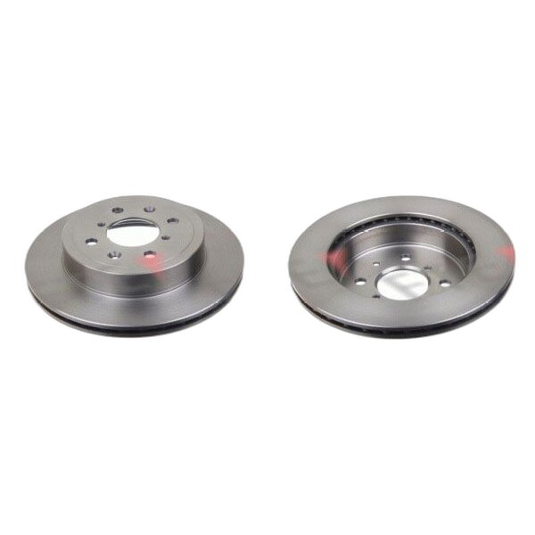 2 brake discs front axle ventilated Ø 253 mm 17 mm FTE for e.g. OPEL AGILA