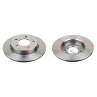 2 brake discs rear axle full Ø 265 mm 11 mm FTE...