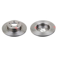 2 brake discs rear axle full Ø 278 mm 11 mm FTE...