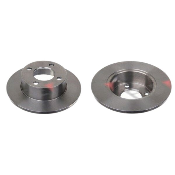 2 Bremsscheiben Hinterachse voll Ø 245 mm 10 mm FTE für u.a. AUDI 100