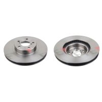 2 brake discs front axle ventilated Ø 277 mm 24 mm...