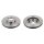 2 brake discs front axle ventilated Ø 277 mm 24 mm FTE for e.g. SUBARU FORESTER