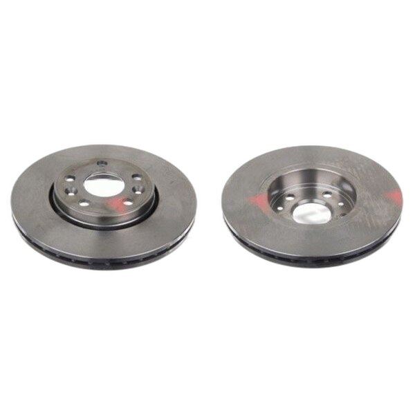 2 brake discs front axle ventilated Ø 280 mm 24 mm FTE for e.g. RENAULT MEGANE