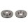 2 brake discs front axle ventilated Ø 280 mm 24 mm FTE for e.g. RENAULT MEGANE