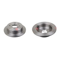 2 brake discs rear axle full Ø 258 mm 10.5 mm FTE...