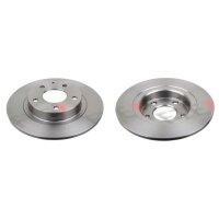 2 brake discs rear axle full Ø 278 mm 10 mm FTE...