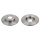 2 brake discs rear axle full Ø 278 mm 10 mm FTE for e.g. MAZDA 6