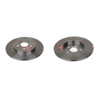 2 brake discs rear axle full Ø 279 mm 10 mm FTE...