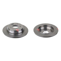 2 brake discs rear axle full Ø 296 mm 10 mm FTE...