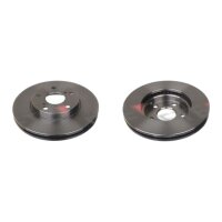 2 brake discs front axle ventilated Ø 277 mm 26 mm...