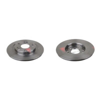 2 brake discs rear axle full Ø 276 mm 10 mm FTE...
